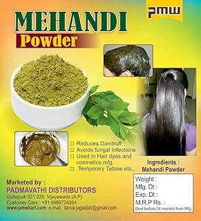 Pmw - Natural Mehandi Powder - Henna Powder - Gorintaku - For Skin & Hair - 250 Grams - Loose Packed