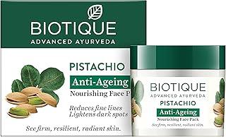 Biotique Bio Pistachio Ageless Nourishing and Revitalizing Face Pack for All Skin Types, 50g