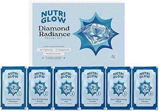 NutriGlow NATURAL'S Diamond Radiance Facial Kit for Acne & Spot Free Skin, 60gm