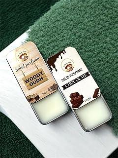 The Pearls Studio Solid Perfume Combo – Woody Oudh & Chocolate Fragrance | Long-Lasting | Travel-Friendly | Alcohol-Free | 10g Each | Natural Scent Balm for Men & Women |