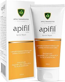 Apifil Barrier Repair Lotion Enriched with Ceramide, Lipids & GLA | India's Leading Prescription Brand Body Lotion for Dry & Sensitive Skin | Intensive Skin Barrier Repair Lotion |100ml