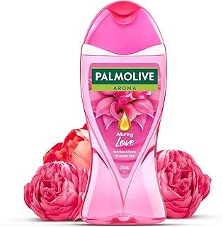 Palmolive Soft Rose&Peony Aroma Alluring Love Body Wash For Women&Men|Mood Boosting Fragrance|Brightening|For Youthful,Hydrated Skin|No Paraben&Silicone,Ph Balanced,Body Wash Shower Gel 250Ml