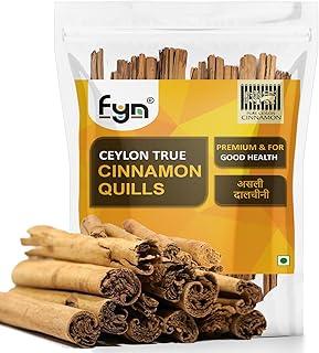 FYN Ceylon Cinnamon Sticks (100g) - True Sri Lankan Dalchini Sticks Roll | Authentic Quills | Original | Whole Spice | World's Finest | Low Coumarin