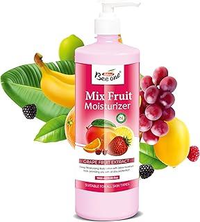 Bee One Mix Fruit Moisturizer, 1000ml, From Dry & Flaky to Smooth, Soft & baby Skin, 24H Moisturization, Deep Nourishment & Dryness Protection, Face & Body Lotion for Men & Women, All Skin Types