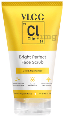 VLCC Clinic Bright Perfect Face Scrub tube of 100 ml scrub