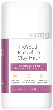 VLCC Clinic ProYouth Macrofilm Clay Mask Face Pack roll-on bottle of 50 gm face pack