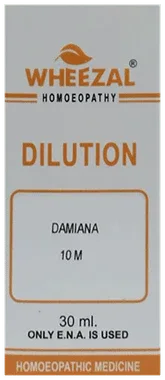 Wheezal Damiana Dilution 10M bottle of 30 ml dilution