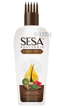 Sesa Strong Roots Ayurvedic Hair Oil bottle of 200 ml oil
