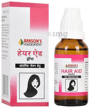 Bakson's Homoeopathy Hair Aid Drop for Internal Use bottle of 30 ml drop