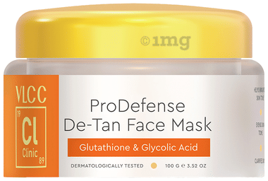 VLCC Clinic ProDefense De-Tan Face Mask jar of 100 gm face mask