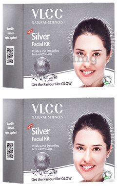 VLCC Silver Facial Kit (60gm Each) combo pack of 2 kit