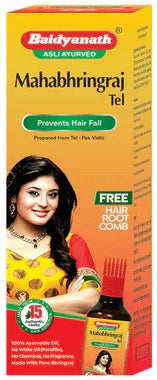 Baidyanath (Nagpur) Mahabhringraj Tel Ayurvedic Hair Oil | Helps Reduce Hair Fall bottle of 100 ml oil