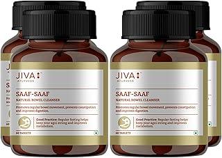 Jiva Saaf Saaf Tablet 500mg | Effective Relief from Constipation | Improves Digestion & Regulates Bowel Movement - 60 Tablet (Pack of 4)
