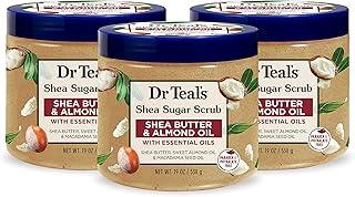 Dr Teal's Shea Sugar Body Scrub Shea Butter with Almond Oil with Essential Oils, 538g