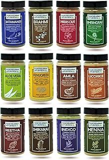 Panchkarma Ayurveda Herbal Hair Care Powder Combo for Strong, Healthy Hair Growth, Follicle Repair, and Natural Shine - 12 Pieces 100g Each