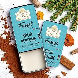 Forest Amber for Him – Bold & Woody Solid Perfume | Long-Lasting, Alcohol-Free Fragrance | Citronella, Evergreen Forest & Amber Balm | Skin-Friendly & Travel-Friendly