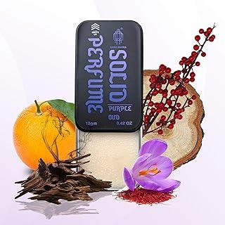 Raro Aroma Solid Perfume Purple Oud | Alcohol Free fruity Amber| fragrance for men and women | made with organic and natural ingredients | 12 grm PORTABLE POCKET FRIENDLY