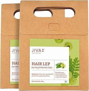 Jiva Hair Lep Without Multani Mitti-100gm (Pack Of 2) Helpful In Dandruff & Hairfall