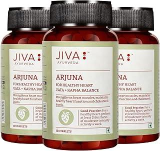 Jiva Arjuna Tablets 500mg 360 Tablets Promotes Heart Health | Manages Cholesterol Level 120 Tablets (Pack of 3)