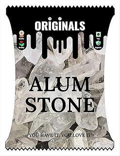 Originals Natural Alum Stone (Fitkari) – 100% Pure Non-Ferric Block for Face, Skin, Shaving, Pimples, Teeth & Water Purification 900 g