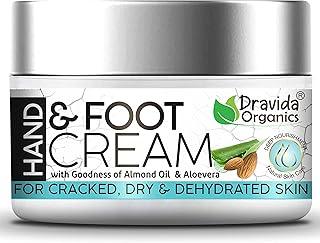 Dravida Organics Hand & Foot Crack Cream for Cracked, Dry & Dehydrated Skin, 50g