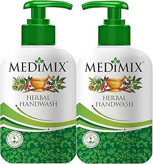 Medimix Herbal Liquid Handwash 500g Bottle (1 + 1 Combo Pack) | Ideal for Germ Protection, Soft & Moisturized Hands | Harsh Chemical-Free | Enriched with 18 Exotic Herbs