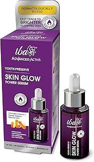 Iba Advanced Activs Youth Preserve Skin Glow Power Serum 30ml with Vitamin C Serum For Glowing Skin (15% Vitamin C Extracts) | Fades Dark Spots | For Uneven & Dull Skin | Quick Absorbing
