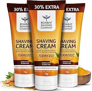 Bombay Shaving Company Turmeric Shaving Cream With Antiseptic Ayurvedic Formula (234 Gm)