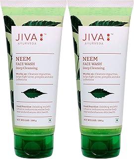 Jiva Neem Face Wash- 100gm (Pack of 2) | 100% Pure & Natural | Paraben Free | Helps to Prevent Acne, Pimples & Excessive Oil