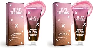 Just Herbs Lumi Glow Strobe Cream with Lotus & Sandalwood (Rosy Gleam, 30 g)