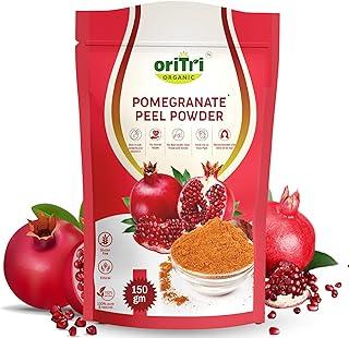 Oritri Organic Pomegranate Peel Powder 150g | Rich in Antioxidants | Anar Powder for Skin Brightening, Acne & Hair Fall Care | Supports Immunity & Diabetes Management
