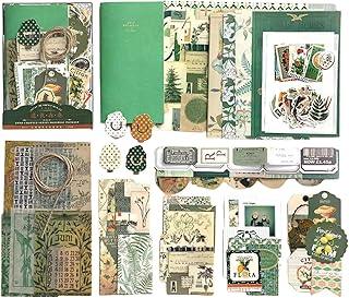 The AutoStory Vintage Scrapbook Kit: Aesthetic DIY Journaling Supplies Set for Teens & Adults (Lost in The Forest, Green), Paper