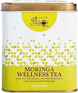 The Indian Chai - Moringa Wellness Tea 100 grams with Amla, Tulsi, Peppermint, Ginger etc for Detox, Boosts Energy, Helps Remove Toxins and Supports Weight Loss