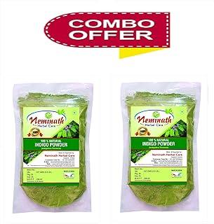 Neminath Herbal Care Indigo Powder for Hair pack of 2 (454 Grams)
