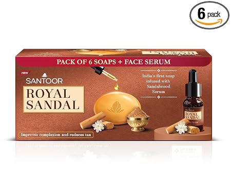 Santoor Royal Sandal Soap & Face Serum | 785GMS