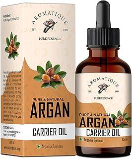Aromatique Moroccan Argan Oil For Hair Growth & Skin | Frizz - Free & Stonger Hair, Daily Nourishment | SLS & Paraben Free. 15ml