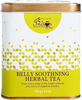 The Indian Chai - Belly Soothing Herbal Tea 100g with Peppermint, Chamomile, Fennel, Calendula etc for Digestion and Weight Loss