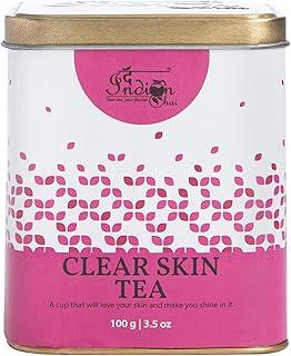 The Indian Chai - Clear Skin Tea 100g with Rose, Chamomile, Lavender Sage for Skin Glow, Natural Beauty Enhancer Herbal Tea
