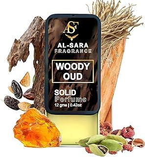 Al Sara Fragrance™ WOODY OUD Solid Perfume for Men & Women | Alcohol-Free, Non-Greasy, Long-Lasting Natural Fragrance | Portable & Travel-Friendly Cologne (Woody Oud)