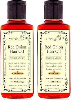 Herbigiri Herbal Red Onion Hair oIL For Fresh, Strong and Shining Hair Hair Fall Control, Hair Strengthening | Paraben Free, Natural (420 ML) Pack of 2