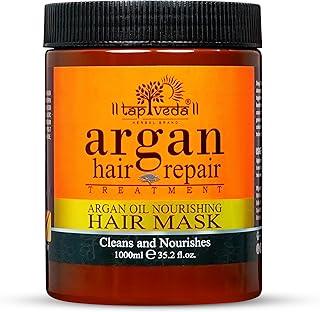 Tapveda Argan Hair repair Treatment Mask For All Types of Hair Deep Nourish,Dry and Frizzy Hair | Cleans and Nourishes | Color Damage Hair Repair & Growth with Argan oil Nourishing Hair Mask 1000ml