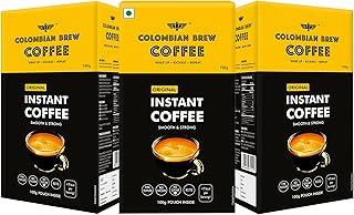 Colombian Brew Coffee Pure Instant Coffee Powder, Smooth & Strong, 100g, Buy 2 Get 1 Free