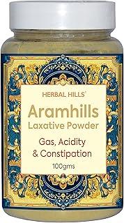 Herbal Hills Aramhills Powder, 100g | | Relieves Gas, Acidity & Constipation | Ayurvedic Digestive Supplement For Smooth Bowel Movement & Gut Health | With Isabgol, Saunf & Harde