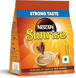 Sunrise Instant Coffee Powder|Strong Taste For The Perfect Start To Your Day|Coffee Chicory-Mix|190g /200g, Stabilo Pack, Bag