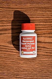 B.V. PUNDIT’S NANJANGUD TOOTHPOWDER for Complete Oral Care - 100% Natural, Fluoride & SLS Free - Enriched with Clove & Menthol