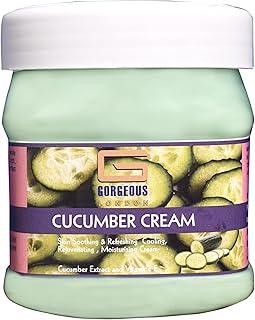 Gorgeous London Cucumber Cream 450gm Skin Smoothning & Refreshing Cooling, Rejuvenating, Moisturizing Cream with Cucumber Extract and Vitamine E
