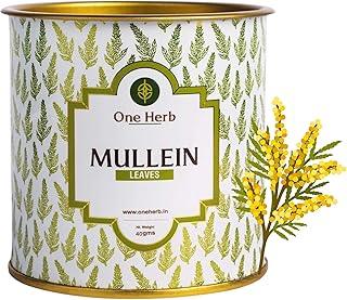The Indian Chai One Herb - Mullein Tea 40G ,Mullein Leaf For Lungs Detox Tea, Herbal Support For Healthy Respiratory & Immunity ,Helps Soothe Sore Throat, Helps Relieve Anxiety