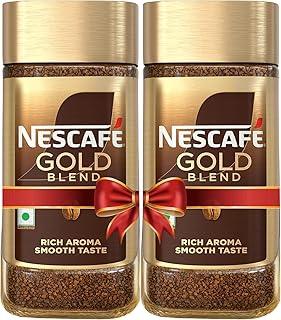 Nescafe Gold Instant Coffee Powder | Premium Imported Coffee | Freeze Dried | Rich & Smooth Taste |2 * 185g Jars