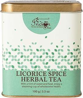The Indian Chai - Licorice Spice Herbal Tea 100 grams with Vanilla, Orange Peel, Clove, Ginger etc for Immunity, Supports Digestion, Helps Relieve Stress
