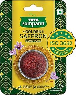 Tata Sampann Golden Saffron 1g – Pure Kesar